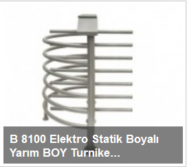 B 8100 Elektro Statik Boyalı Yarım BOY Turnikesi