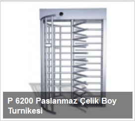 P 6200 Paslanmaz Çelik Boy Turnikesi