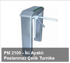 PM 2100 – İki Ayaklı Paslanmaz Çelik Turnike