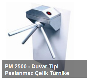 PM 2500 – Duvar Tipi Paslanmaz Çelik Turnike
