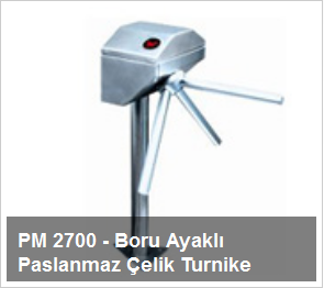PM 2700 – Boru Ayaklı Paslanmaz Çelik Turnike