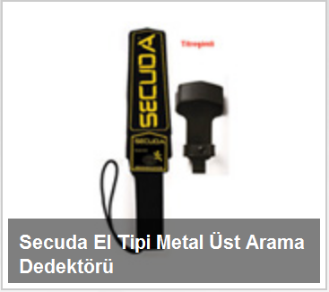 Secuda El Tipi Metal Üst Arama Dedektörü