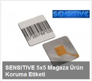 SENSITIVE 5×5 Mağaza Ürün Koruma Etiketi