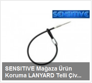 SENSITIVE Mağaza Ürün Koruma LANYARD Telli Çivi