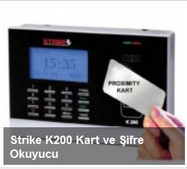 Strike K200 Kart ve Şifre Okuyucu
