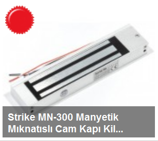 Strike MN-300 Manyetik Mıknatıslı Cam Kapı Kilidi
