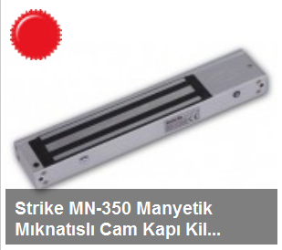 Strike MN-350 Manyetik Mıknatıslı Cam Kapı Kilidi