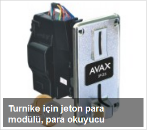 Turnike için jeton para modülü, para okuyucu